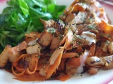 Tagliatelles de carottes