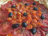Tarte aux tomates confites