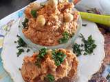 Tartinade pois chiches-tomate