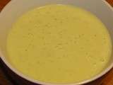 Soupe de courgette au fromage ail et fines herbes