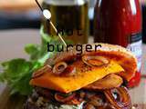 Burger au roquefort et mangue « Bataille food #21″