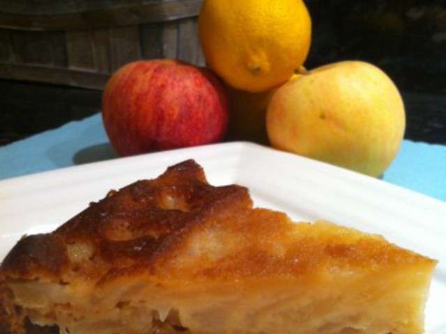 Recette Flan aux pommes facile - Les recettes de Flan aux pommes les