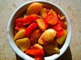 Legumes rôtis (carottes, navets et pomme de terre) , simple et rapide