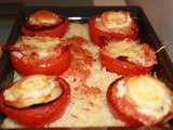 Tomates farcies originales au chorizo et fromage de chèvre