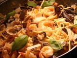 Spaghetti Aux Palourdes Moules Et Crevettes