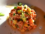 Tartare De Saumon Sauvage Mangue Et Fenouil