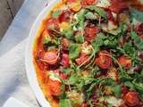 Pizza de polenta aux tomates cerises