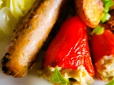 Petits poivrons farcis à l'houmos