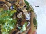 Risotto asperges, champignons, curcuma, sauge