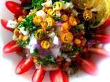 Salade de lentilles au zaatar