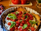 Tarte aux tomates cerises
