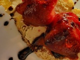 Tartine de fraises et brie végétal