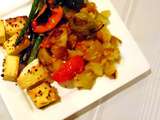 Tofu et légumes grillés