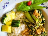 { wannabe } Stir fry aux légumes verts et poulet végétal