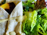 Wrap aux asperges grillées et tofu