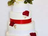 Wedding Cake Glam Crème 4 Etages