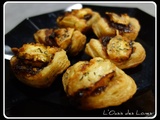 Tartelettes Feuilletées au confit d'oignons chèvre thym