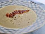 Soupe de chou-fleur au gorgonzola (avec du bacon aussi quand même)
