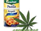 Du cannabis dans des boîtes de paellas