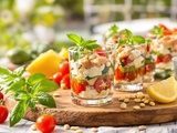 Apéro d’été express : mes verrines thon-tomate au basilic font toujours sensation