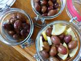 Bocaux d’olives et des marinades