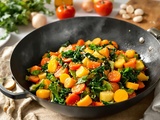 « Comme au marché » : mon wok express de légumes de saison au sésame