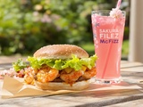 J’ai craqué pour le burger crevettes & soda fleur de cerisier chez McDo cet été : choc gustatif
