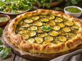 J’en avais marre des gratins, alors j’ai fait cette tarte tatin courgettes-pesto irrésistible