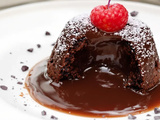 Moelleux au chocolat cœur coulant à la lavande du jardin