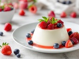 Panna cotta lait d’amande & fruits rouges : le dessert léger qui cartonne
