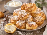 « Tout doux » : mes chouquettes fourrées à la crème pâtissière vanille