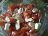 Salade de tomate, mozzarela