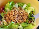 Salade acidulée aux crevettes