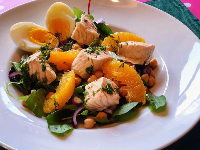 Recettes de Salade au saumon
