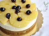 Cheesecake à l'ananas (sans gluten ni lactose)