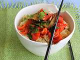 Noodles de soia avec légumes rôtis pour le #gffd