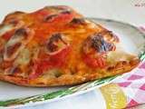Pizza calzone avec mozzarella, jambon et aubergine (même sans gluten)