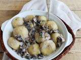 Raviolis de pommes de terre avec champignons sans gluten