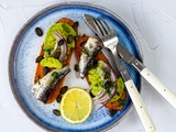 Avocado toast de patate douce et sardines
