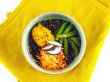 Buddha Bowl tonique et croquant, butternut crémeuse curry-coco