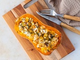 Butternut farcie truite-feta