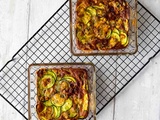 Clafoutis à la courgette et au bleu d’Auvergne