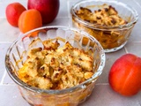 Crumble pomme-abricot ig bas