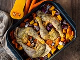 Cuisses de poulet rôties aux légumes d’hiver