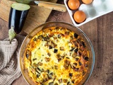 Frittata à l’aubergine et patate douce rôties