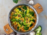 Frittata d’automne aux brocolis et champignons