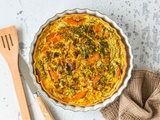 Quiche au fenouil, truite fumée et aneth