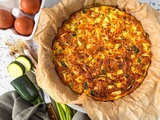 Quiche sans pâte courgette-thon