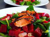 Tataki de saumon et salade vitaminée