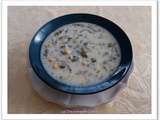 Dovga, soupe froide aux herbes
